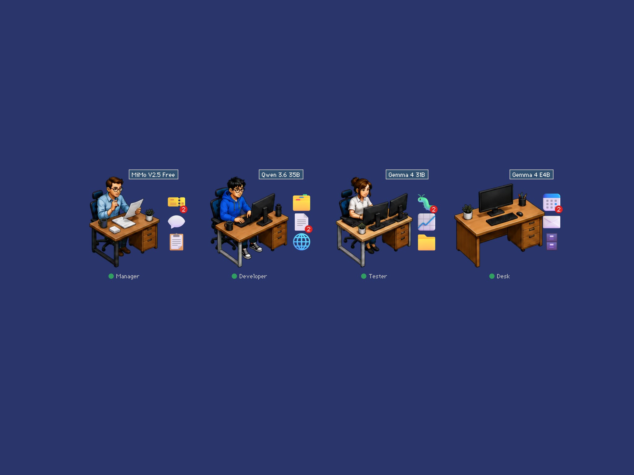 Vibe Office agent desktop